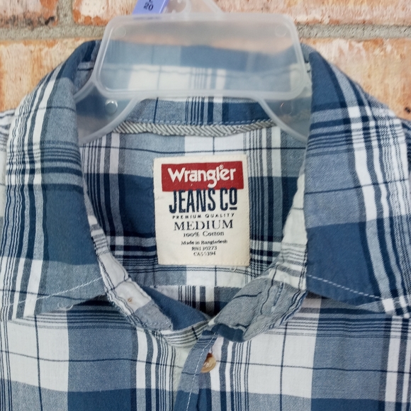 Wrangler shirt men's Sz M - Picture 3 of 5